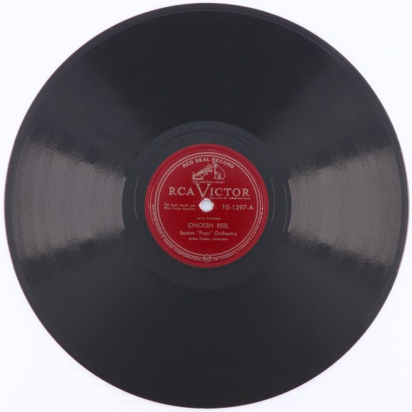 Boston Pop Orchestra A. Fiedler Chicken Reel/Fiddle Faddle 78 rpm Record 10-1397 - Picture 2 of 12